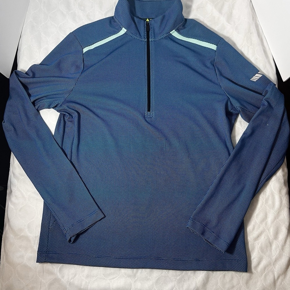 Tek Gear‎ Dry Tek Women's S Blue Activewear Quarter 1/4 Zip Jacket Pullover Top